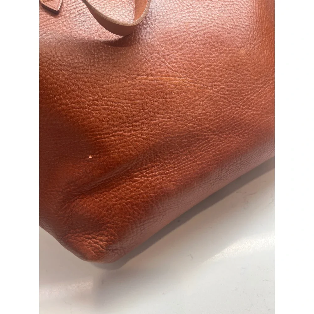 Madewell The Zip-Top Transport Carryall Transport Tote English Saddle Leather